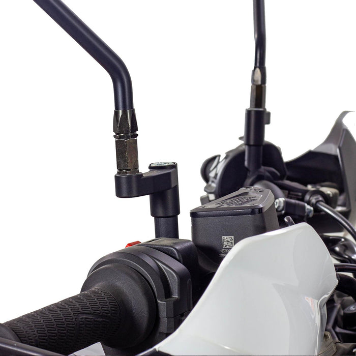 GP Kompozit Mirror Riser Extenders Black Compatible For KTM 790 / 790 Adventure R / 890 / 890 Adventure R  2021-2023
