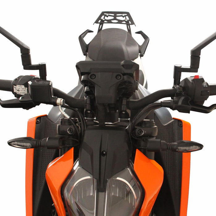 GP Kompozit Mirror Riser Extenders Black Compatible For KTM 125 Duke / 200 Duke / 250 Duke / 390 Duke  2024