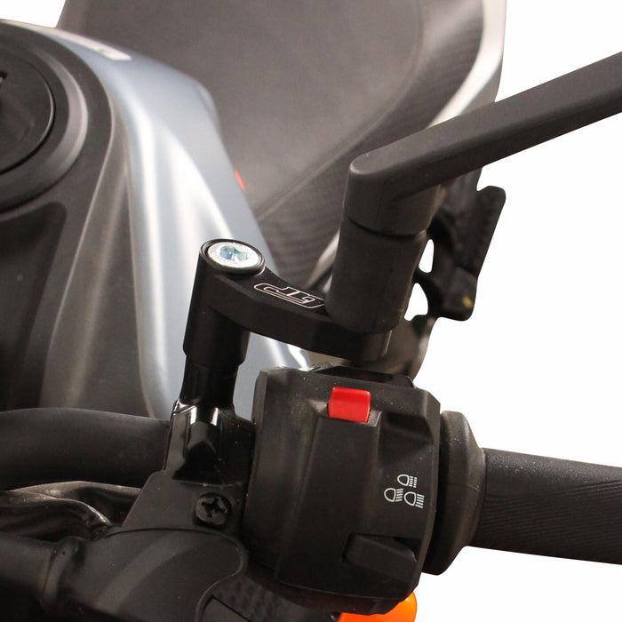 GP Kompozit Mirror Riser Extenders Black Compatible For KTM 125 Duke / 200 Duke / 250 Duke / 390 Duke  2024
