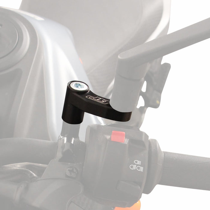 GP Kompozit Mirror Riser Extenders Black Compatible For KTM 125 Duke / 200 Duke / 250 Duke / 390 Duke  2024