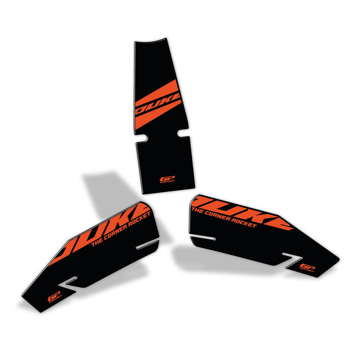 GP Kompozit Tank Pad Set Black Compatible For KTM 390 Duke  2024