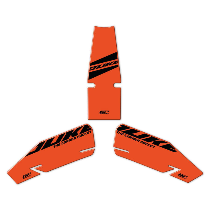 GP Kompozit Tank Pad Set Orange Compatible For KTM 390 Duke 2024