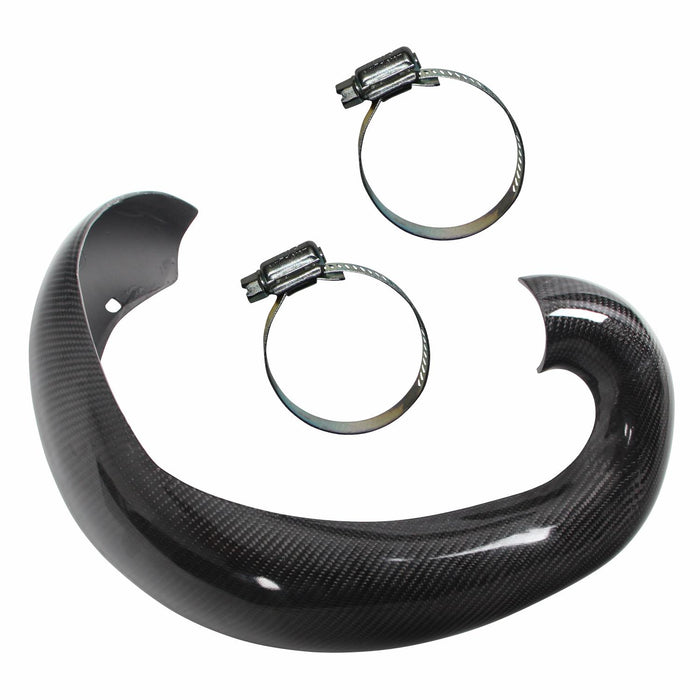 GP Kompozit Cubierta protectora de escape de tubo de fibra de carbono compatible con KTM 250 EXC de 2 tiempos 2020-2023
