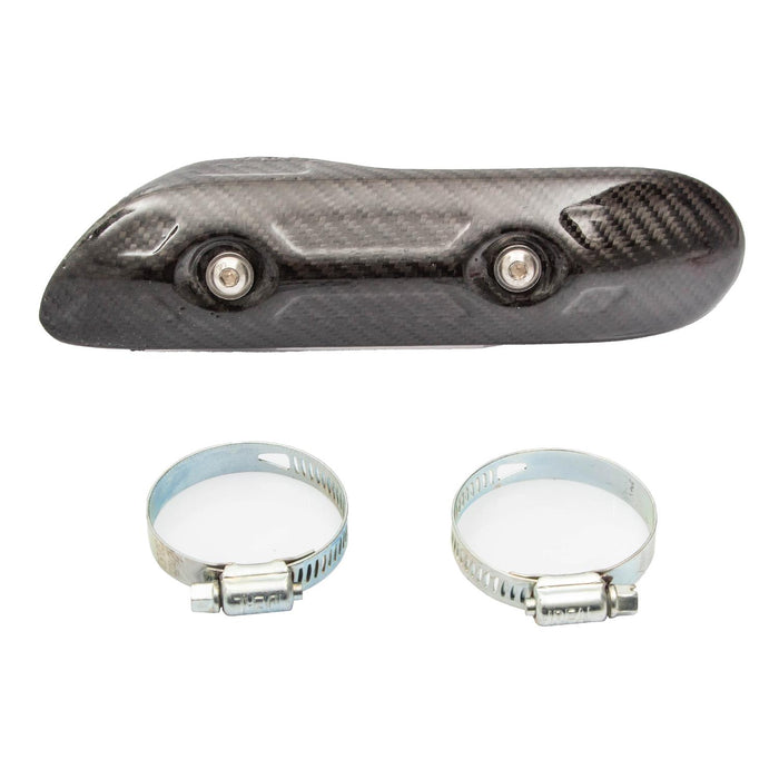 GP Kompozit Cubierta Protectora de Escape Fibra de Carbono Compatible para KTM 250 EXC Enduro de 4 Tiempos Universal