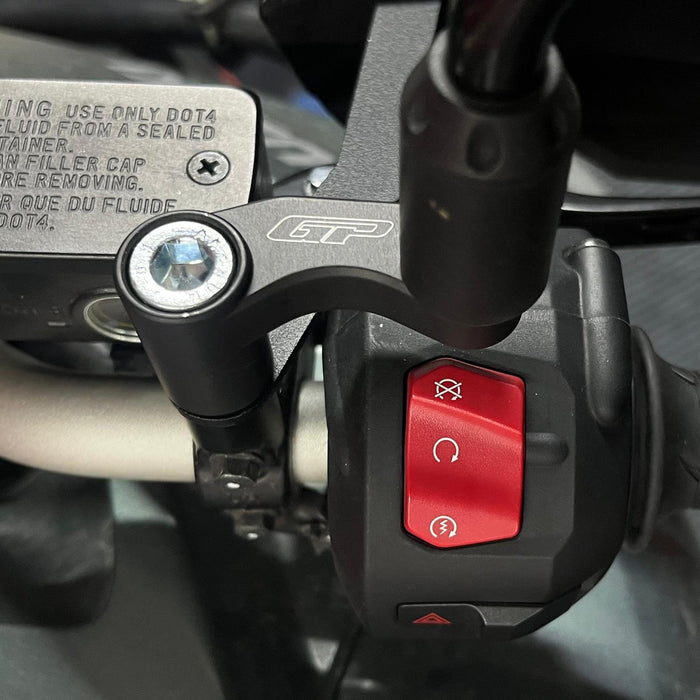 GP Kompozit Mirror Riser Extenders Black Compatible For Suzuki V-Strom 800DE 2024-2025