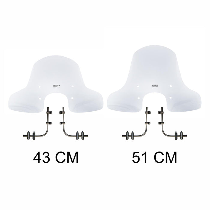GP Kompozit Pare-brise transparent compatible pour Peugeot Django 2015-2021