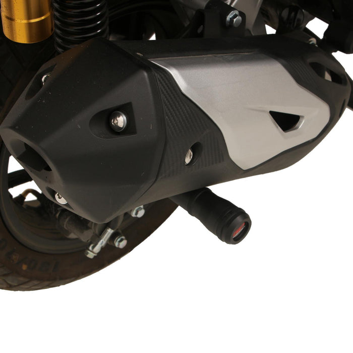 GP Kompozit Exhaust Crash Frame Slider Black Compatible For RKS Freccia 150  2022-2025