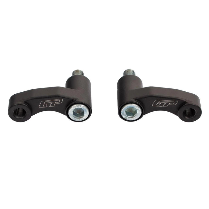 GP Kompozit Mirror Riser Extenders Black Compatible For RKS Reale125 2022-2025