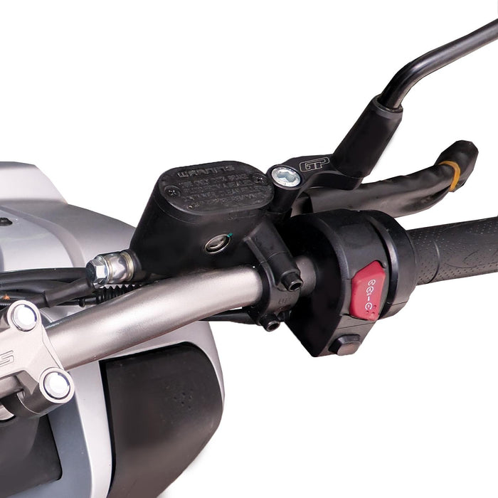 GP Kompozit Mirror Riser Extenders Black Compatible For RKS Reale125  2022-2025