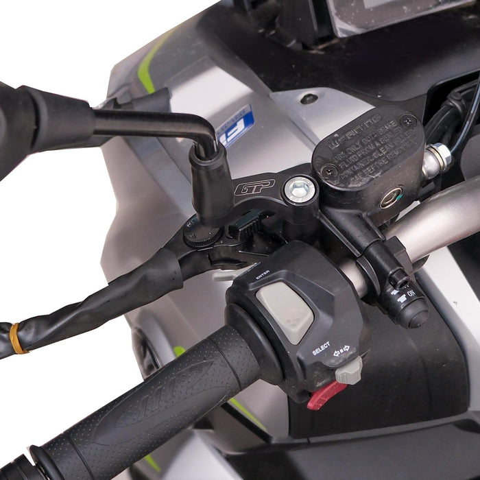 GP Kompozit Mirror Riser Extenders Black Compatible For RKS Reale125  2022-2025