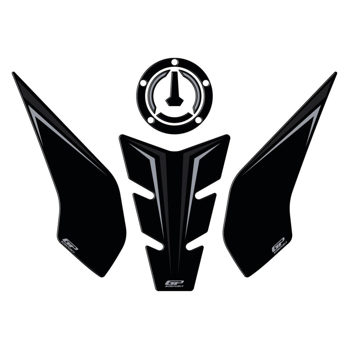 GP Kompozit Tank Pad Set Black Compatible For RKS SRK250RR 2023-2024