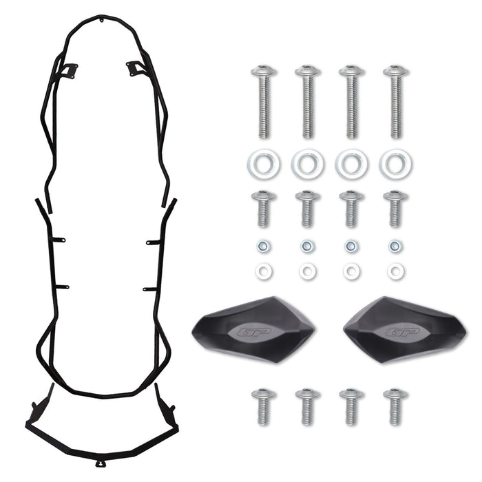 GP Kompozit Engine Protector Crash Bars Black Compatible For Suzuki Avenis 125  2023-2024