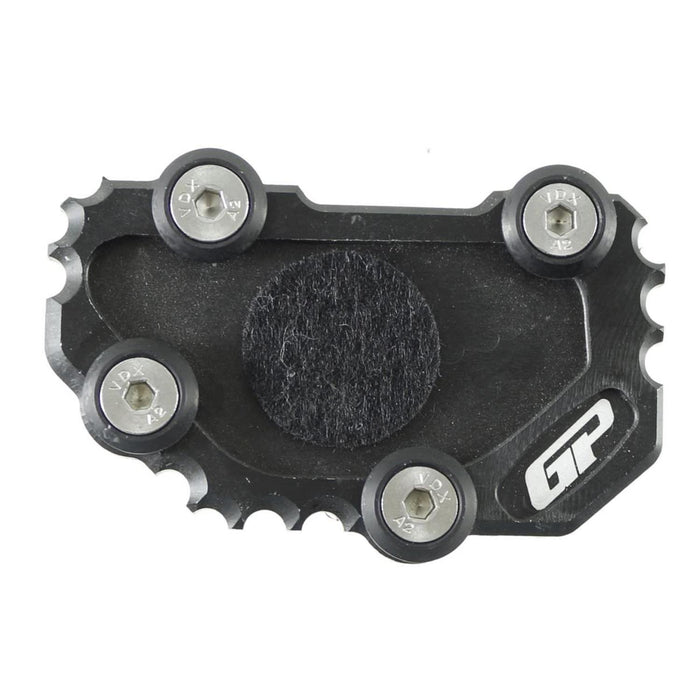 GP Kompozit Caballete Lateral Expansión Negro Compatible para Suzuki V-Storm DL 650 2004-2016