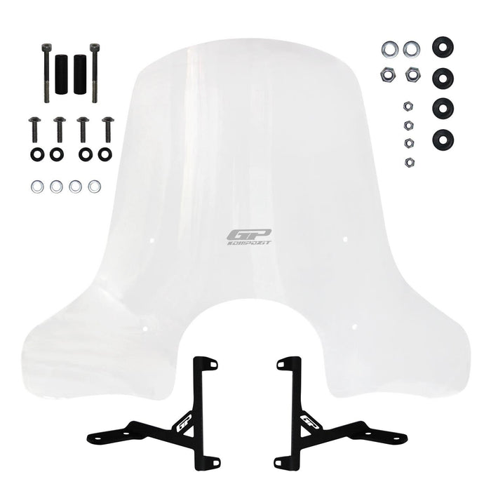 GP Kompozit Pare-brise transparent compatible avec Sym Fiddle 2009-2023