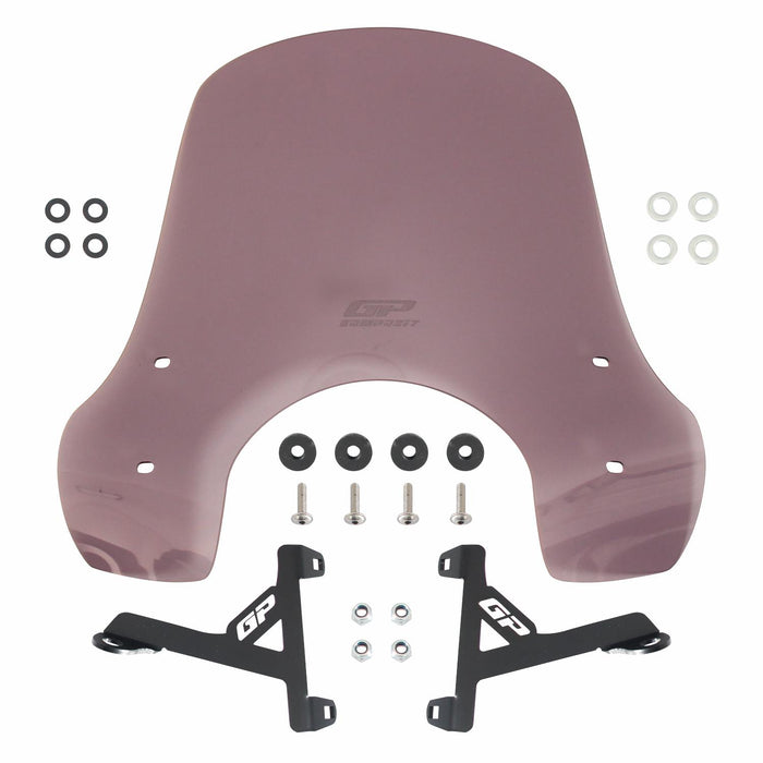 GP Kompozit Windshield Windscreen Smoked Compatible For SYM Fiddle  2024