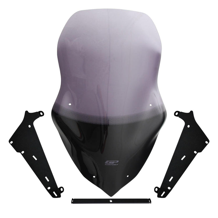 GP Kompozit Pare-brise sérigraphié fumé compatible pour Sym Jet 14 2017-2023