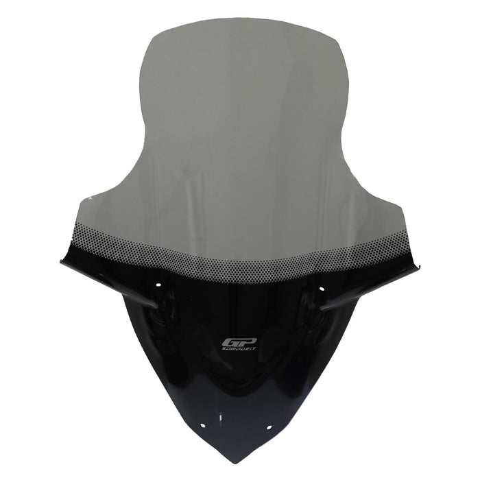 GP Kompozit Pare-brise sérigraphié avec protège-mains fumé compatible pour Sym Jet 14 2017-2023