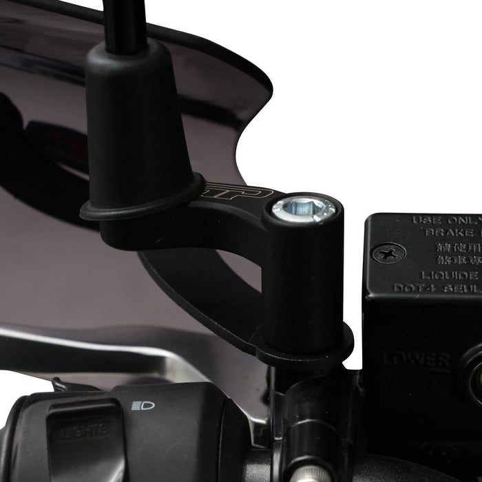 GP Kompozit Extensores elevadores de espejos negros compatibles con Sym Jet X 125 2022-2023