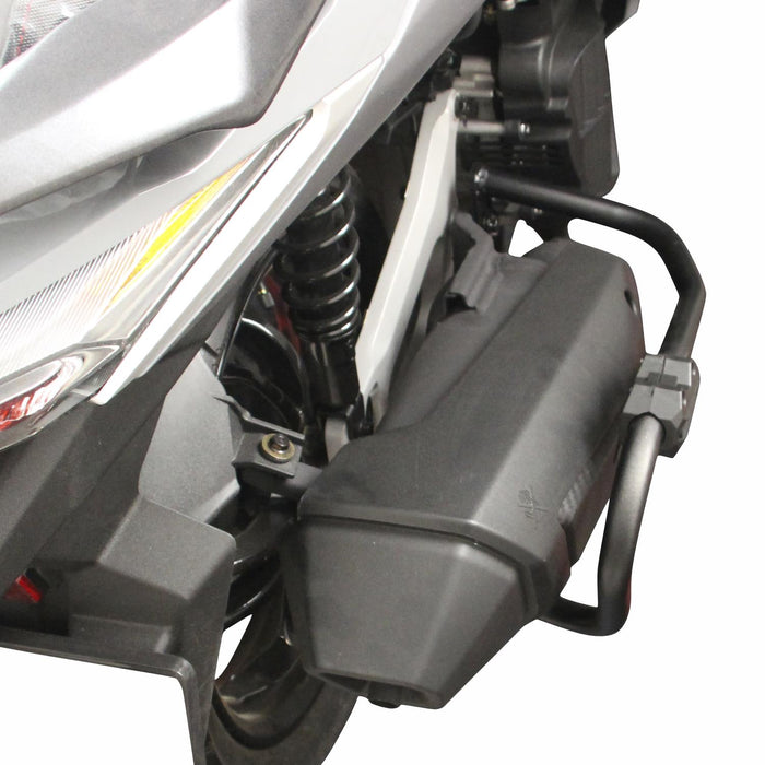 GP Kompozit Exhaust Guard Crash Bar Black Compatible For SYM Jet X 125  2022-2024