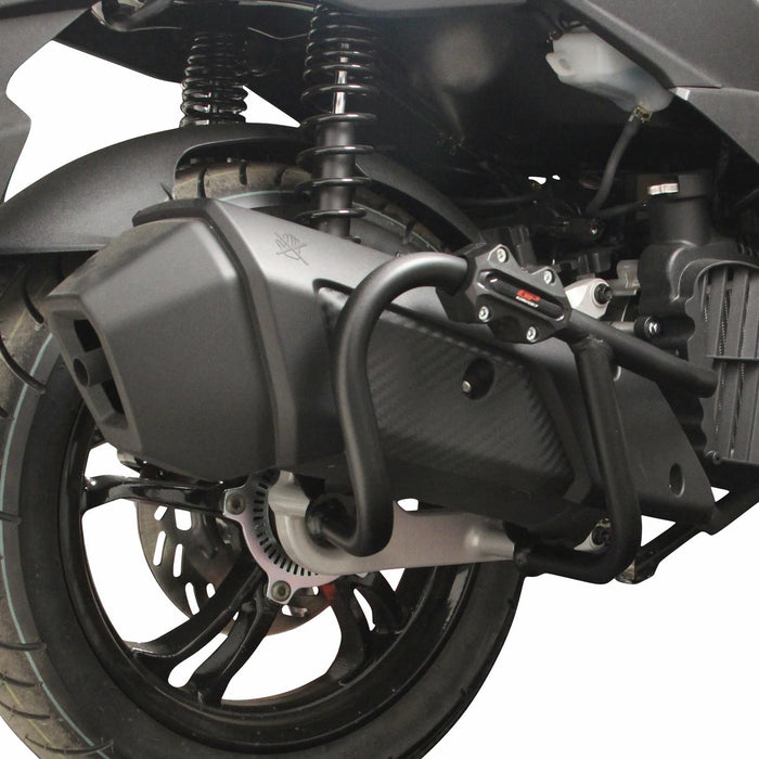 GP Kompozit Exhaust Guard Crash Bar Black Compatible For SYM Jet X 125  2022-2024