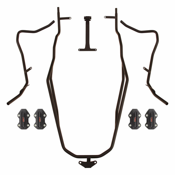 GP Kompozit Engine Protector Crash Bars Black Compatible For SYM Jet X 125 2022-2024