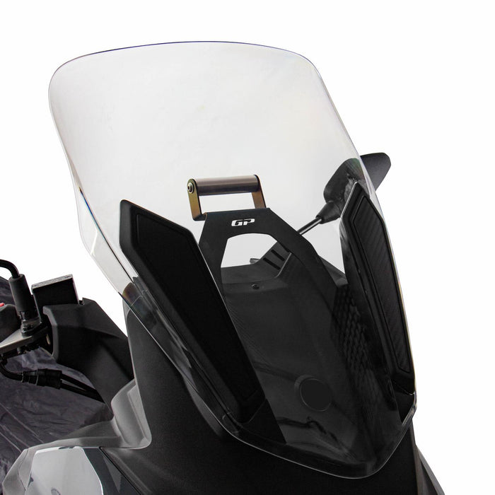 GP Kompozit Soporte para teléfono/navegación Negro Compatible con SYM Joymax Z+ 125 / Joymax Z+ 250 / Joymax Z+ 300 2023