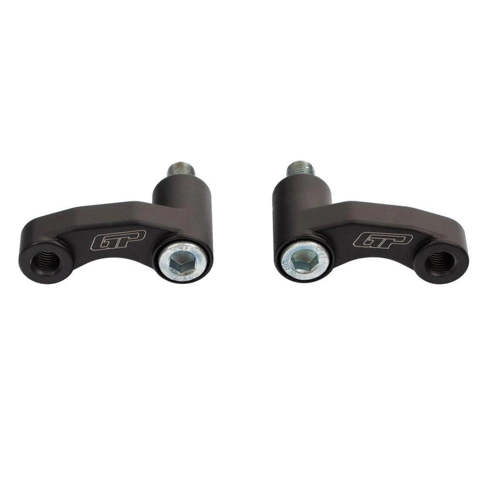 GP Kompozit Mirror Riser Extenders Black Compatible For SYM SYMNH T 125 / 200 / 300 2024
