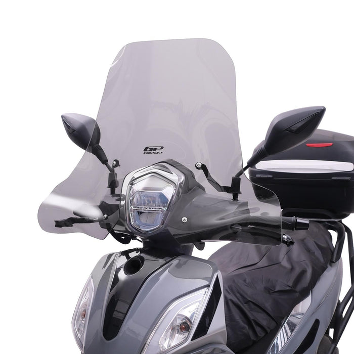 GP Kompozit Windshield Windscreen Smoked Compatible For Sym Symphony ST 200i 2023-2024