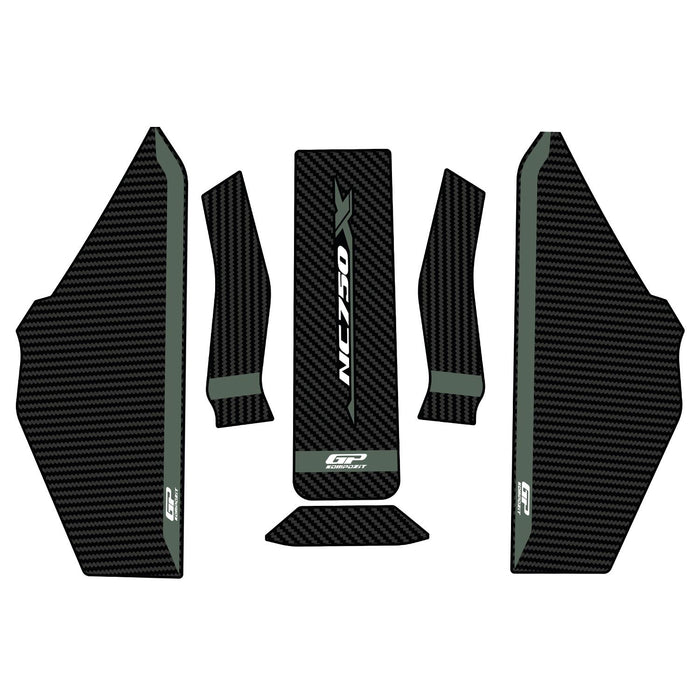 GP Kompozit Tank Pad Set Green-Carbon Compatible For Honda NC750X 2025