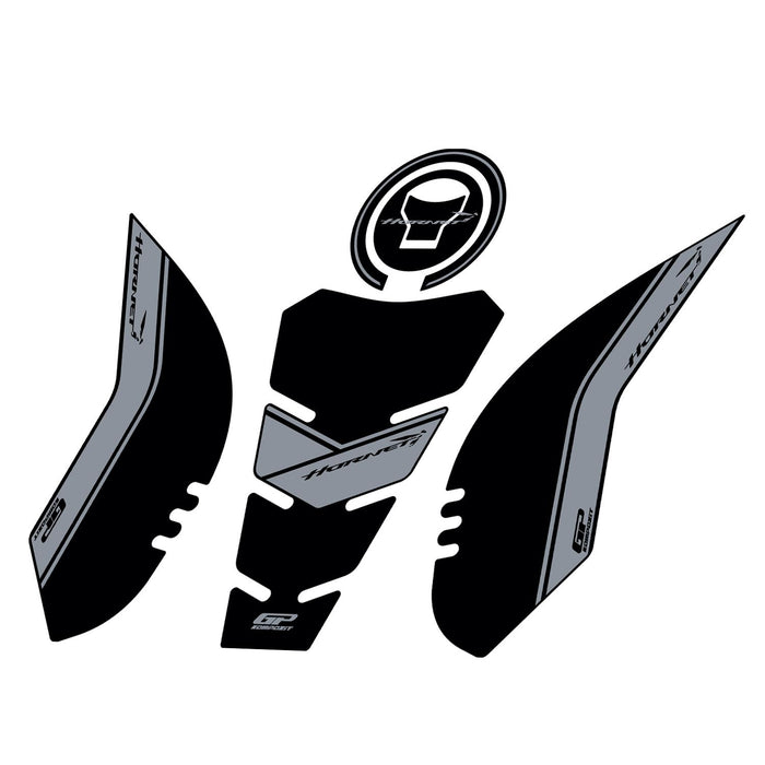 GP Kompozit Tank Pad Set Black-Grey Compatible For Honda CB500 Hornet 2025