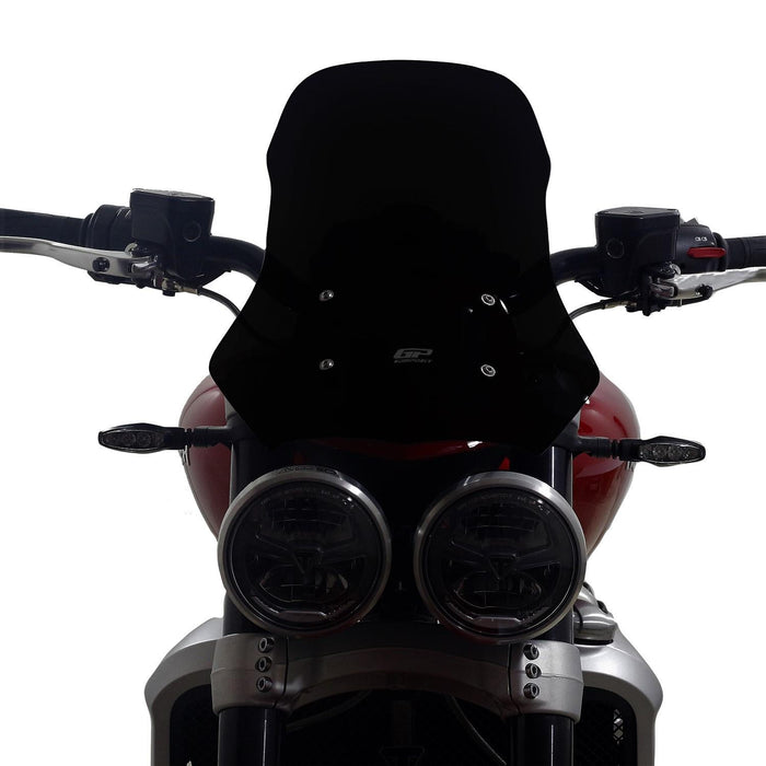 GP Kompozit Parabrisas Negro Compatible Para Triumph Rocket 3 R / GT 2010-2023