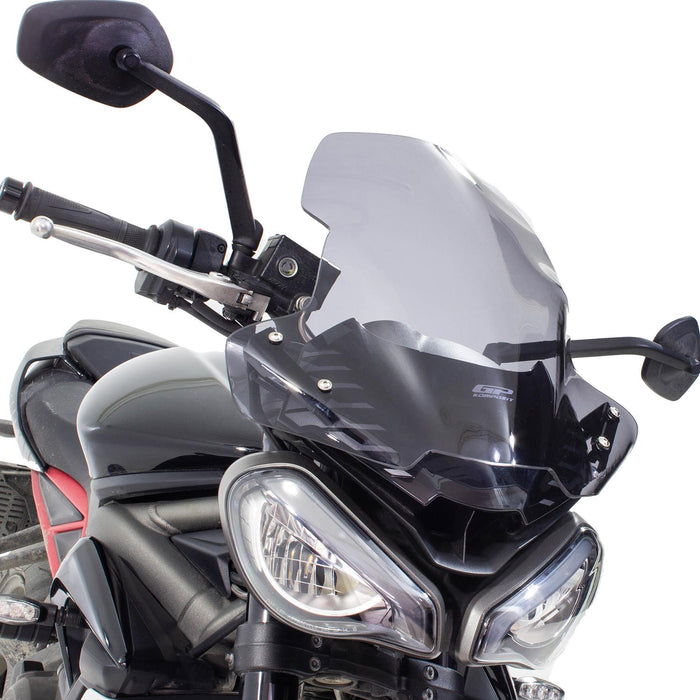 GP Kompozit Parabrisas Transparente Compatible para Triumph Street Triple 765 R / 765 RS / 765 S / 660 S 2017-2019