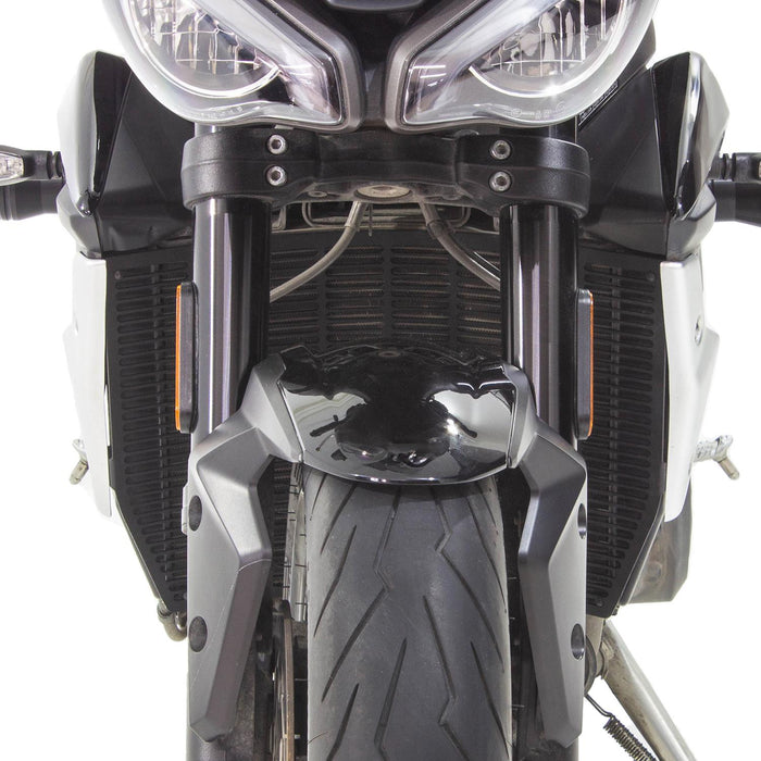 GP Kompozit Protector de radiador negro compatible con Triumph Street Triple 2017-2023