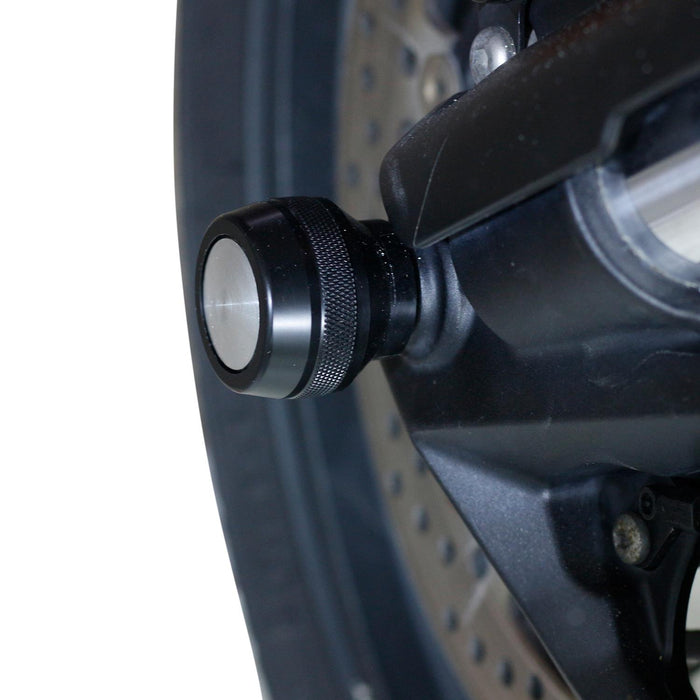 GP Kompozit Axle Guard Crash Wheel Frame Slider Black Compatible For Triumph Tiger 1200  2014-2016