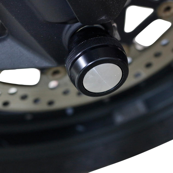 GP Kompozit Axle Guard Crash Wheel Frame Slider Black Compatible For Triumph Tiger 1200  2014-2016