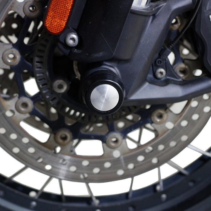 GP Kompozit Axle Guard Crash Wheel Frame Slider Black Compatible For Triumph Tiger 1200  2014-2016