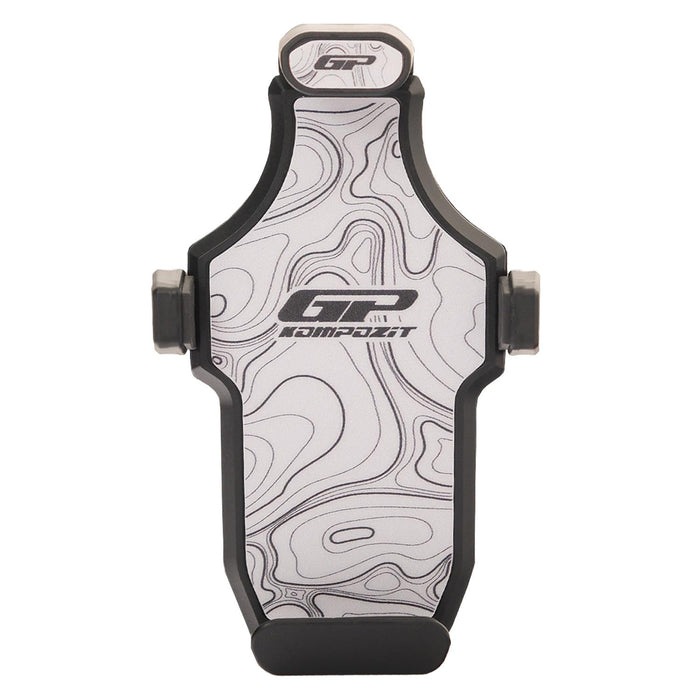 GP Kompozit Universal TTR01 Motorbike Phone Holder Mount, Anti Vibration Motorcycle Phone Holder White