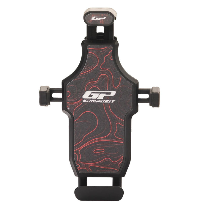 GP Kompozit Universal TTR01 Motorbike Phone Holder Mount, Anti Vibration Motorcycle Phone Holder Black-Red
