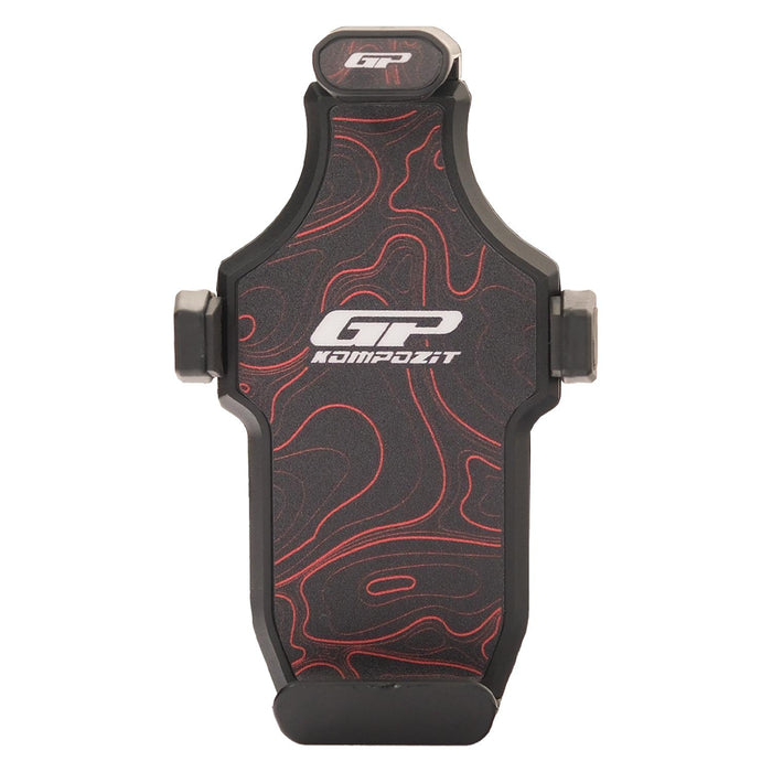 GP Kompozit Universal TTR01 Motorbike Phone Holder Mount, Anti Vibration Motorcycle Phone Holder Black-Red