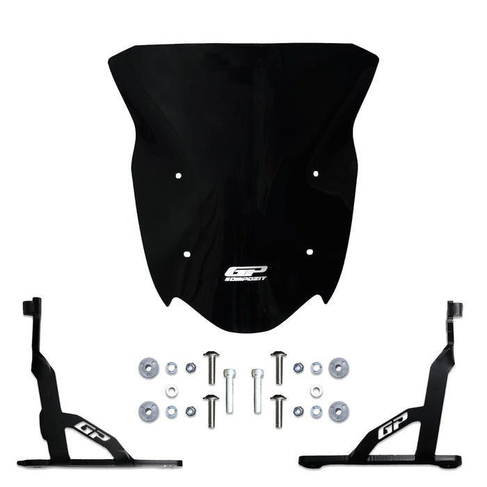 GP Kompozit Windshield Windscreen Black Compatible For TVS Apache RTR 200  2024