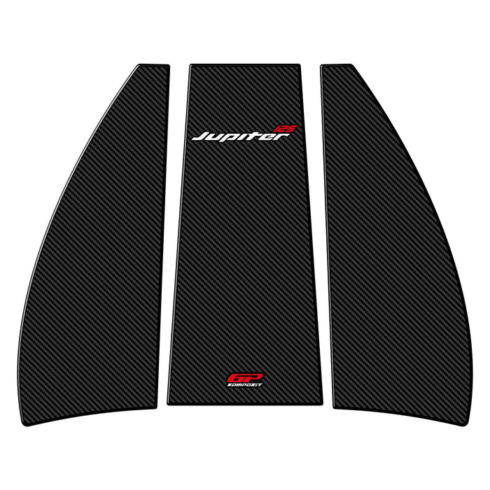 GP Kompozit Tank Pad Set Carbon Compatible For TVS Jupiter 110 / Jupiter 125 2023-2024