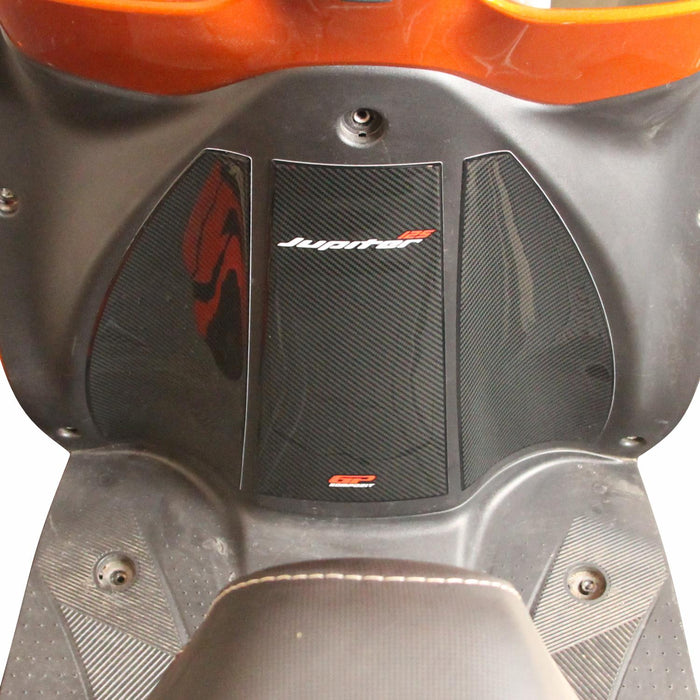 GP Kompozit Tank Pad Set Carbon Compatible For TVS Jupiter 110 / Jupiter 125  2023-2024