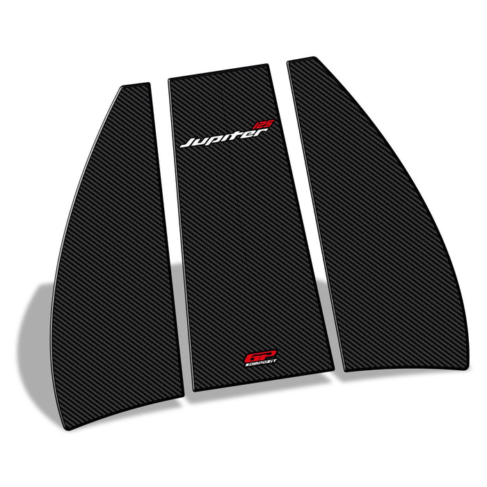 GP Kompozit Tank Pad Set Carbon Compatible For TVS Jupiter 110 / Jupiter 125  2023-2024