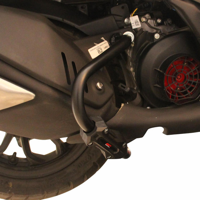 GP Kompozit Exhaust Guard Crash Bar Black Compatible For TVS Ntorq 125  2024