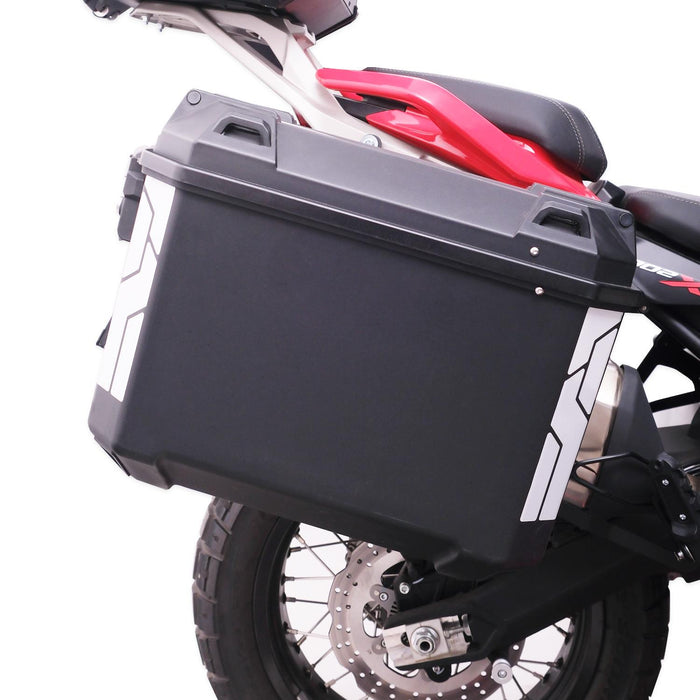 GP Kompozit Universal 26 lt x 2 Plastic Motorcycle Pannier Sides Cases Gray