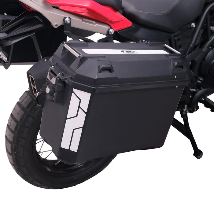 GP Kompozit Universal 26 lt x 2 Plastic Motorcycle Pannier Sides Cases Gray