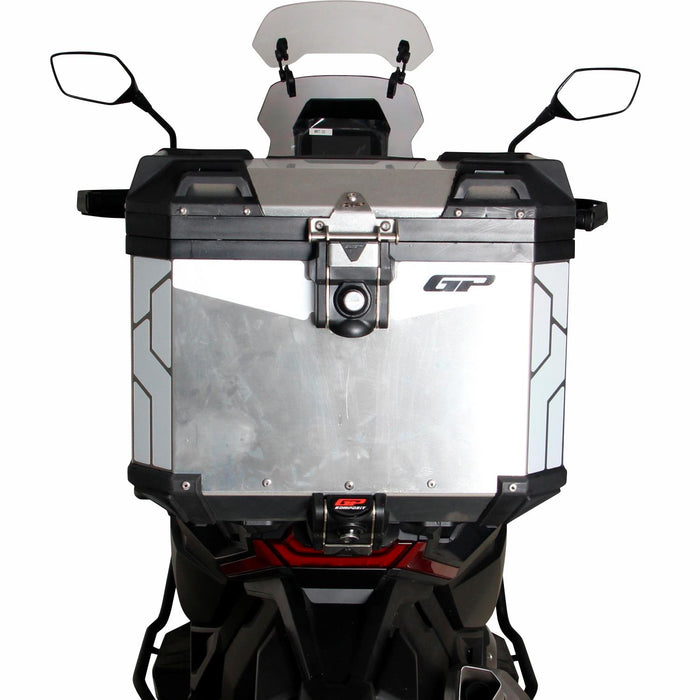 Baúl Moto GP Kompozit Universal 37 lt Aluminio Gris