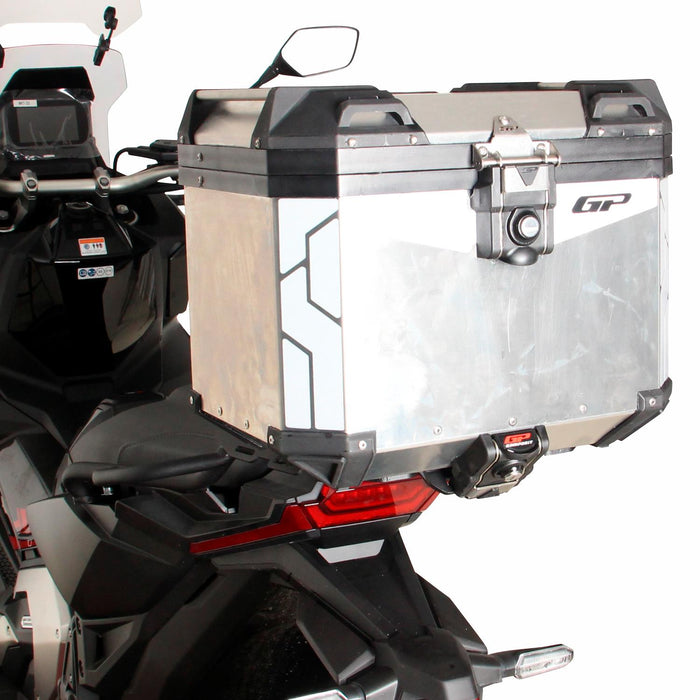 Baúl Moto GP Kompozit Universal 37 lt Aluminio Gris
