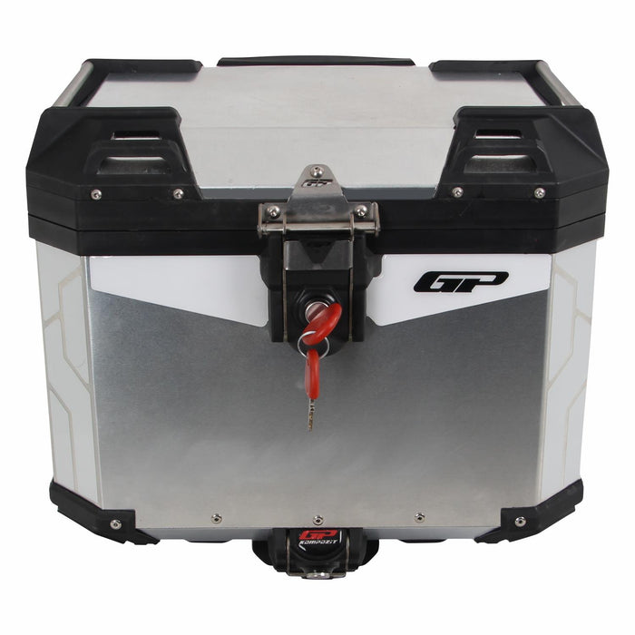 Baúl Moto GP Kompozit Universal 37 lt Aluminio Gris