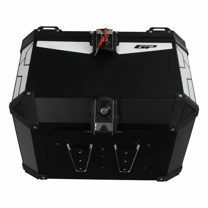 GP Kompozit Universal 57 lt Aluminum Motorcycle Top Case Black